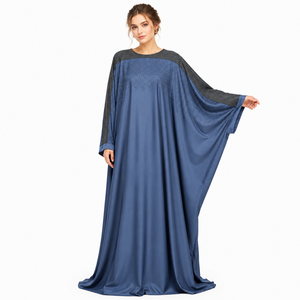 Elegante Kaftan Abaya, Abaya Princesa Fluida, Abaya Farasha Moderna, Abaya con Toque de Diamantes, Jalabiya Abaya de Lujo - Product Image 2