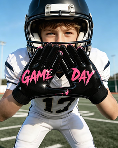 Gants de football américain haut de gamme pour receveurs, paume en silicone adhérent, couleur personnalisée, logo personnalisé, légers - Product Image 2