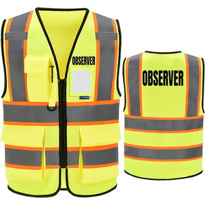 Gilet de sécurité professionnel avec bande réfléchissante, vêtements de travail, fabricant de qualité supérieure, production en gros - Product Image 5