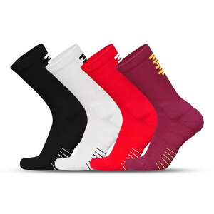 Athletic Crew <b>Socks</b> Solid Color Breathable Non-Slip Yoga <b>Socks</b> for Adults Winter Wear Polyester/Cotton <b>Black</b> White Red Burgundy - Product Image 6