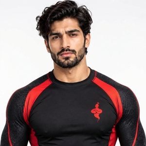 Camiseta Deportiva de Compresión de Manga Larga para Hombre, Ropa Deportiva para Entrenamiento, Fitness, Running, Ciclismo, Surf, Gimnasio - Product Image 5