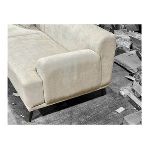 220x85cm Foam Fabric Two Seater Minimalist Couch Living Room Sofas Vietnam Home Use PE & Wood <b>Frame</b> outside Sofa - Product Image 2