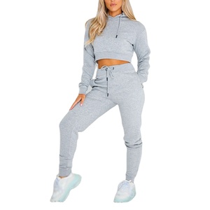 Conjunto Deportivo de 2 Piezas para Mujer, Bordado, con Botones, de Secado Rápido, Color Sólido, 100% Algodón, Felpa, para Gimnasio, Fitness, Yoga, Ejercicio - Product Image 4