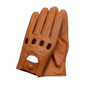 2024 Black <b>Warm</b> Waterproof Leather Driving <b>Gloves</b> for Unisex Winter Use Custom Outdoor Cold Weather Protection - Product Image 1