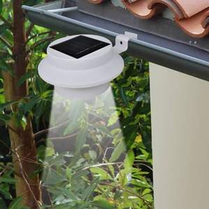 Juego de 6 Luces Solares de Jardín Pequeñas de Plástico Blanco Resistente, Lámpara Solar Duradera - Product Image 1