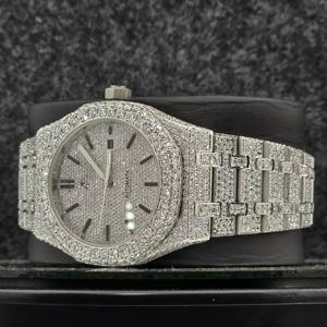 Relojes Modernos de Lujo para Hombre, Diseño de Alta Gama, Acero Inoxidable, Zafiro, Movimiento Mecánico Automático, con Incrustaciones de Moissanita VVS, Venta al Por Mayor - Product Image 2