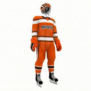 Maillot de hockey sur glace personnalisé avec logo imprimé, vêtements d'équipe de hockey sur glace, maillot de hockey sur glace à séchage rapide, designs de maillots de hockey sur glace bleus - Product Image 1
