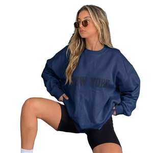 Premium Women's Autumn Printed Oversized Mockneck Lounge Top Eco-Friendly Fleece Fabric Comfortable Relaxed Fit Casual Appeal - Product Image 1