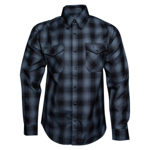 Men's Long Sleeve <b>Plaid</b> Flannel <b>Shirt</b> Casual Turn-down Collar Full Sleeve Anti-Wrinkle Woven Cotton Autumn Wear - Product Image 1