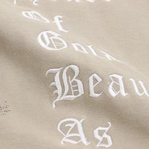 Sudadera con capucha bordada de lana pesada con bordes cortados de invierno para mujer - Product Image 3