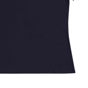 T-shirt pour femme, coupe décontractée, bleu marine, col rond, coton doux, manches courtes, vêtements décontractés pour tous les jours - Product Image 6