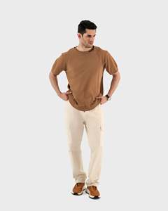 Camiseta Extra Grande de Alta Calidad, Personalizada, Informal, Estilo Urbano, para Hombre, Verano, Lisa, Suave, Transpirable, de Algodón - Product Image 5