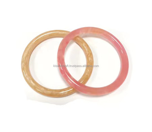 Femmes eau ondulation résine poignée sac à main beau Bracelet époxy cercle porte-clés bijoux à la mode anneau sûr élégant - Product Image 4