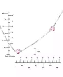 Collier avec cœur en zircon cubique, rallonge de 16 "+ 2" | Macy's - Product Image 3