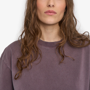 Camiseta Extra Grande de Primera Calidad para Mujer, Color Sólido, Corte Holgado, Hecha de Algodón, Ropa de Verano, Estilo Urbano, Transpirable y de Secado Rápido - Product Image 6