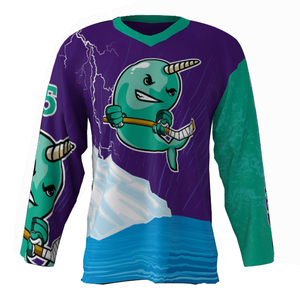 Vêtements de hockey sur glace avec logo personnalisé, manteau long, maillots de hockey avec design spécifique pour plusieurs équipements disponibles - Product Image 1