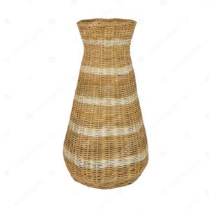 Jarrón Floral de Bambú y Ratán Hecho a Mano, Ecológico, Estilo Art Deco, de Vietrustic Vietnam, para Plantas de Mesa y Decoración del Hogar - Product Image 6