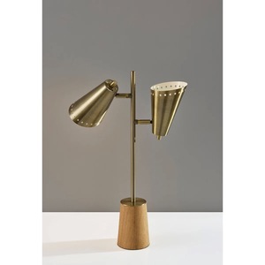 Lampe de table moderne en laiton avec abat-jour amovible de qualité supérieure, multifonctionnelle et durable, éclairage écologique pour la décoration de la maison Diwali - Product Image 6