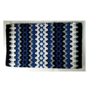 Coperta fatta a mano in lana occidentale leggera e Dari Pad a mano/coperta da sella in lana con design personalizzato