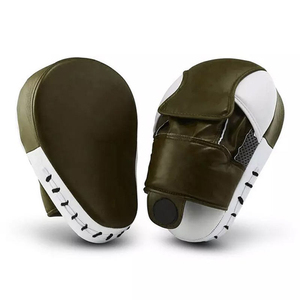 Pads thaïlandais incurvés en cuir PU de qualité supérieure pour l'entraînement au kickboxing, Muay Thai, MMA, entraînement aux coups de poing et de pied - Product Image 1