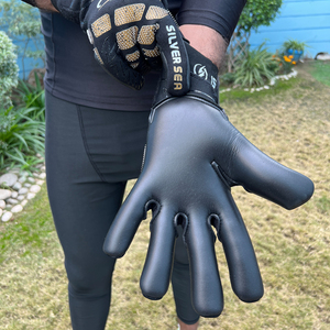 <b>Silver</b> Sea Sports Premium 2026 German Latex Unisex Goalkeeper <b>Gloves</b> Hybrid Flat Finger Soccer Goalkeeper <b>Gloves</b> - Product Image 4