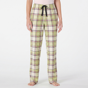 Pantalon de pyjama en flanelle à taille haute avec cordon de serrage pour femme, 100% coton biologique, coupe ample, streetwear - Product Image 6
