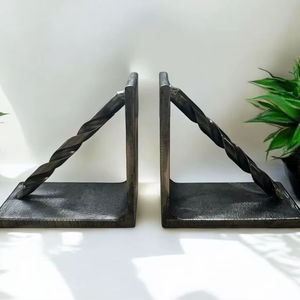 Sujetalibros decorativos artísticos de metal para estantería, escritorio de oficina, biblioteca, organizador de libros para el hogar y la oficina - Product Image 1