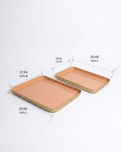 Assiette de service rectangulaire en céramique de qualité supérieure, couleur unie, design minimaliste, passe au lave-vaisselle, idéale pour les fêtes - Product Image 4