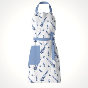 Tablier de cuisine et de pâtisserie en coton, réglable au cou, avec poche avant pour la cuisine et la pâtisserie - Product Image 1