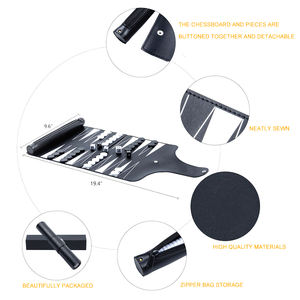 Jeu de backgammon pliable en plastique de haute qualité pour les divertissements en plein air - Product Image 3