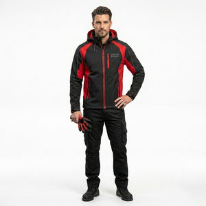 Custom Unisex Waterproof Softshell <b>Jacket</b> Hooded <b>Fleece</b> <b>Lined</b> Windproof Outdoor Hiking Workwear OEM Logo Wholesale - Product Image 3