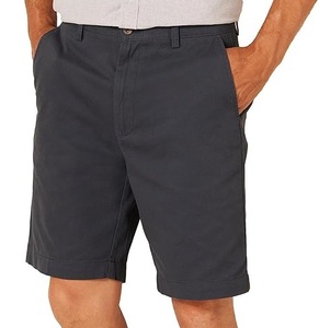 Shorts chino slim fit kaki pour homme, shorts chino tactiques simples et élégants avec poches, shorts chino respirants coupe classique - Product Image 1
