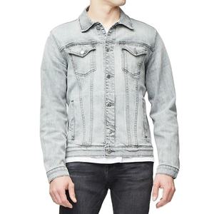 Veste en jean personnalisée de haute qualité pour hommes, vente en gros, style hip-hop imperméable et respirant pour l'hiver, avec design de lettres sur le devant, vintage - Product Image 5