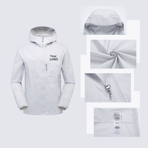 Custom Running Unisex Hooded Winter <b>Waterproof</b> Light Weight Windproof Quick Dry Training Gym Sports Windbreaker <b>Jacket</b> - Product Image 5