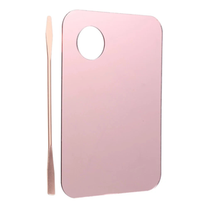 <b>Makeup</b> Mixing Palette Mix Plate Color Painting Tray Handheld Stainless Steel Cosmetic Foundation Mixing <b>Tool</b> Beauty Palette - Product Image 1