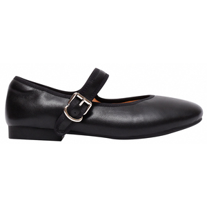 Ann'S Women Genuine Leather Mary Jane Ballet <b>Flats</b> Round Toe Comfortable Black <b>Flat</b> Shoes - Product Image 2