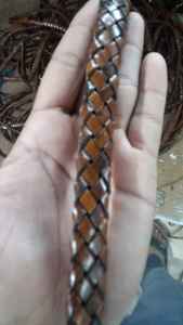 Cuerdas Trenzadas de Cuero Genuino Hechas a Mano de 5mm, Cuerda Tejida con Acabado Encerado Ecológico, Suministros para Fabricación de Joyería DIY, para Bolsos, Zapatos y Manualidades - Product Image 3