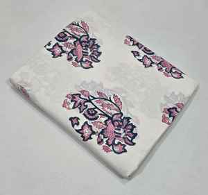 Tela de algodón estampada a mano de Jaipur, tela india hecha a mano, tela de algodón al por mayor, directo de fábrica. - Product Image 1