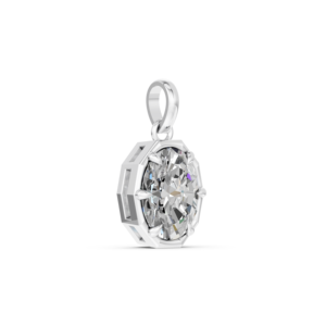 Colgante de Oro Sólido de 9K, 14K, 18K con Diamante de Laboratorio de 2 Quilates, Certificado IGI, Joyería Fina Ética, Fabricante Mayorista RJC OEM ODM PD401413 - Product Image 3