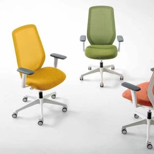 Chaise de bureau pivotante Type de maille 3D accoudoir réglable Style confortable Synergy moderne 3W-MR Vietnam R350 Base en nylon - Product Image 4