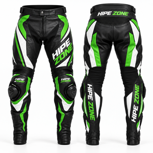 Motocross <b>Leather</b> Pants <b>Men</b> Motorcycle Riding Safety Gear <b>Trouser</b> Cowhide <b>Leather</b> Motorbike Pants Professional Biker <b>Trousers</b> - Product Image 2
