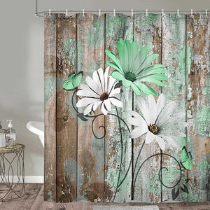 Durable shower <b>curtains</b> made from water resistant material providing privacy and <b>a</b> clean stylish look <b>for</b> <b>bathrooms</b> - Product Image 2