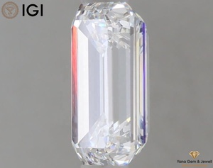 เพชรทรงเหลี่ยมมรกต 1.00 กะรัต ใบรับรอง IGI สี D ความสะอาดระดับ VS1 เพชร CVD ผลิตในห้องปฏิบัติการ สำหรับแหวนแต่งงาน - Product Image 6
