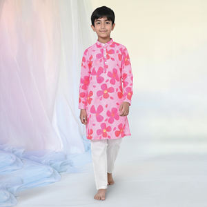 Conjunto de Kurta y Pijama de Algodón Tradicional de Alta Calidad para Niños, Ropa Étnica India para Niños de 1 a 9 Años, Disponible a un Precio Razonable - Product Image 2