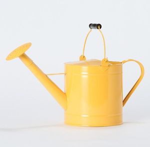 Arrosoir en métal jaune moderne avec long bec, finition peinte durable, outil de jardinage, arrosoirs, outils d'arrosage de jardin - Product Image 1