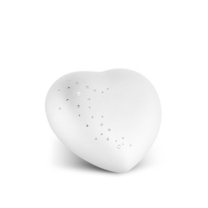 <b>Top</b> Best Selling White <b>Heart</b> <b>Shaped</b> Cremation Urn for Adult Ashes Keepsake White <b>Heart</b> Urn Decorative Small Urn For Human Ashes - Product Image 1