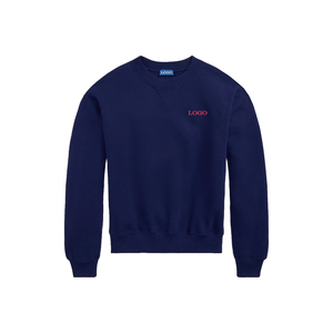 Sweat-shirt en molleton lavé à col ras du cou pour femme, coupe décontractée, poignets côtelés, personnalisable OEM ODM, marque privée, vente en gros, exportation de vêtements - Product Image 4