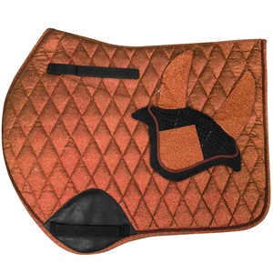 Tapis de selle en laine personnalisables pour l'équitation, avec logo brodé, haute qualité, pour dressage, sports équestres, course de chevaux, tapis de selle à contact étroit - Product Image 3
