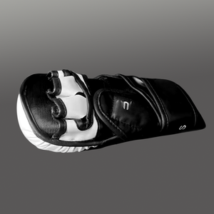 Custom logo PU Leather Boxing Training Gloves Thickened Wear-resistant MMA Sparring <b>Half</b> Finger Gloves - Product Image 6