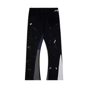 Pantalones Deportivos para Hombre, Color Azul Oscuro, Estilo Desgastado, Cintura Elástica, Diseño con Paneles, Estilo Casual Urbano, Mezcla de Algodón y Spandex, para Otoño - Product Image 6